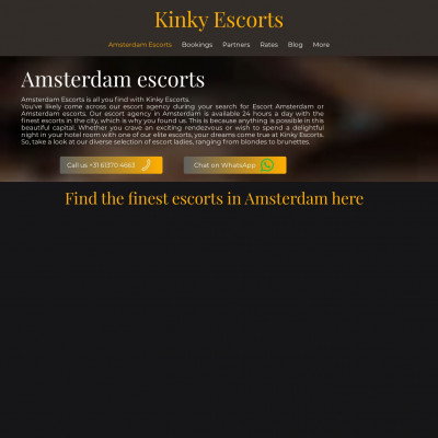 Screenshot of Kinky Escorts