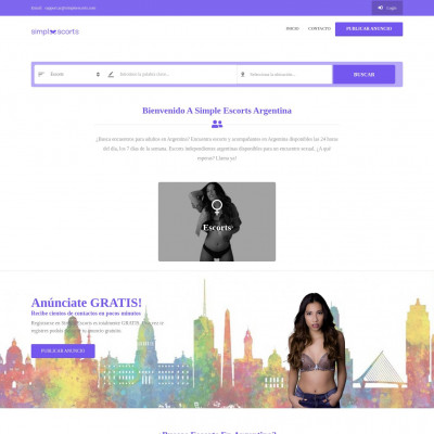 Simple Escorts Argentina Screenshot of Simple Escorts Argentina
