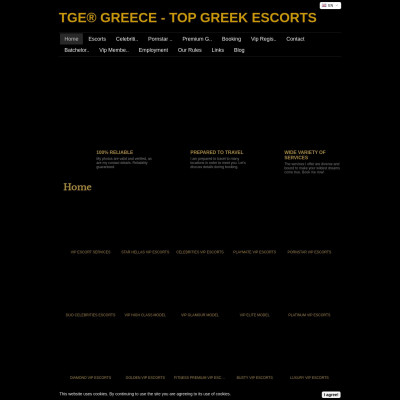 TGE TOP GREEK ESCORTS Screenshot of TGE TOP GREEK ESCORTS