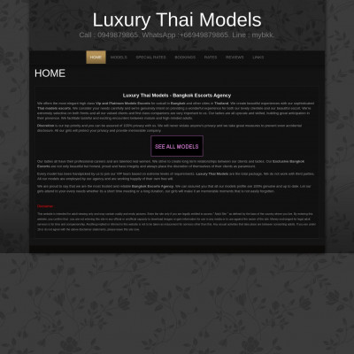 Luxury Thai Bangkok Escorts Screenshot of Luxury Thai Bangkok Escorts