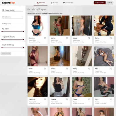Escorts in Prague Screenshot of Escorts in Prague