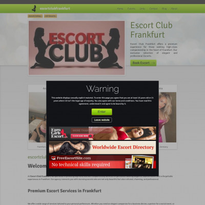 Escort Club Frankfurt Screenshot of Escort Club Frankfurt