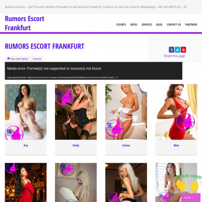 RUMORS ESCORT FRANKFURT Screenshot of RUMORS ESCORT FRANKFURT