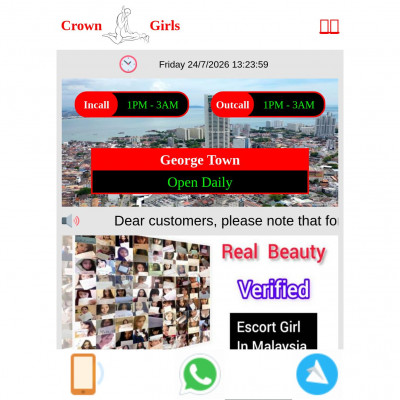 Screenshot of George Town Escort Massage