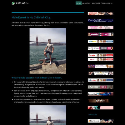 Screenshot of Male Escort Ho Chi Min Vietnam