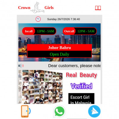Screenshot of Johor Bahru Escort Massage
