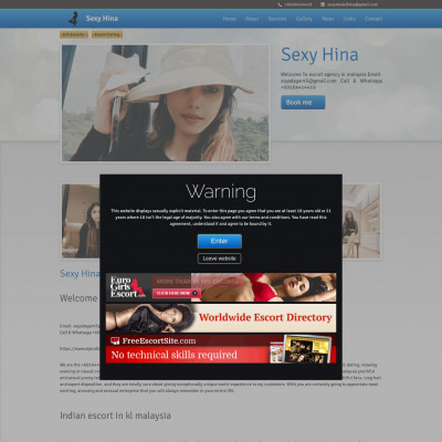 Screenshot of Indian Escorts In KL Malaysia