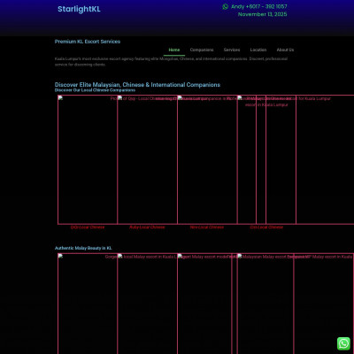 Screenshot of StarlightKL|KL ESCORT