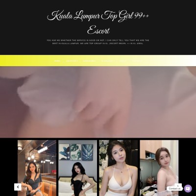Screenshot of top escort