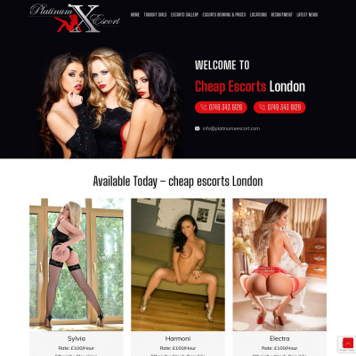 Platinum Escorts London Screenshot of Platinum Escorts London