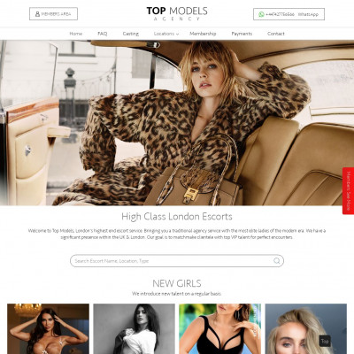 Top Models Agency London Screenshot of Top Models Agency London