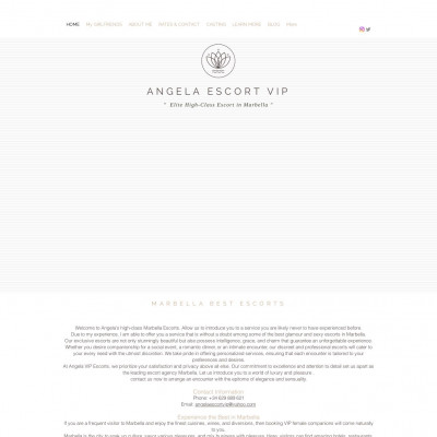 Screenshot of Angela Escort Vip