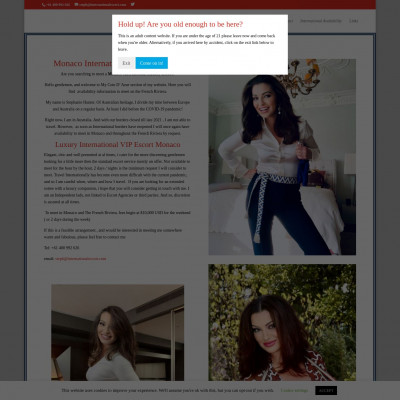 Monaco International Escort Screenshot of Monaco International Escort