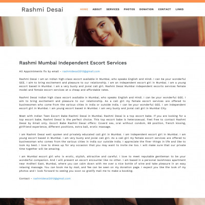 Screenshot of Rashmi Desai