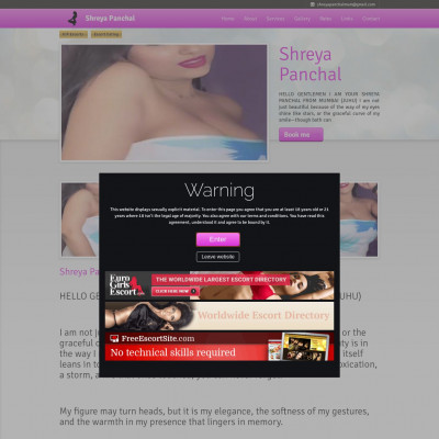 Screenshot of Shreya Panchal Independent