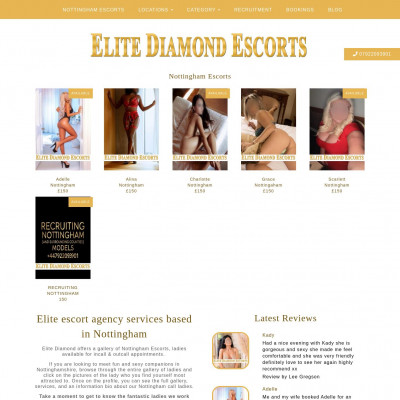 Screenshot of Nottingham 24/7 Escorts