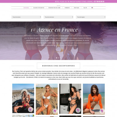 Escorts in Paris Screenshot of Escorts in Paris