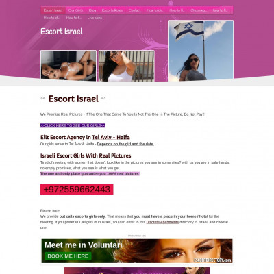 Escort Israel Screenshot of Escort Israel