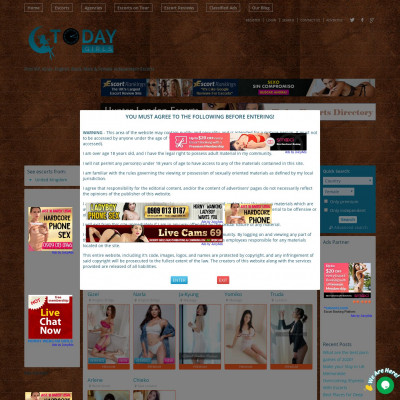 Today Girls Directory UK Screenshot of Today Girls Directory UK