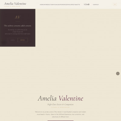 Screenshot of Amelia Valentine