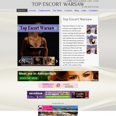 Top Escort Warsaw Screenshot of Top Escort Warsaw